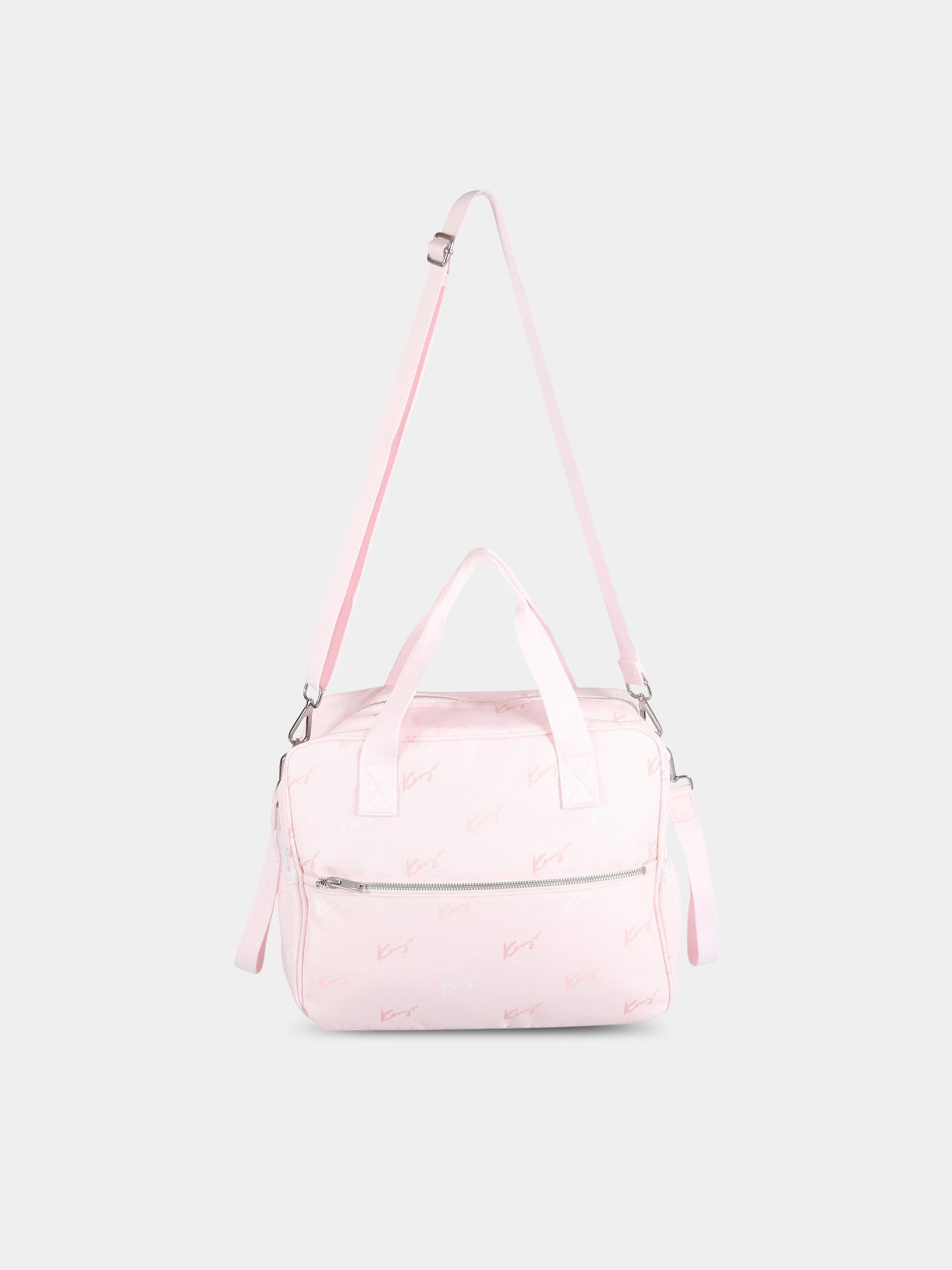 Borsa mamma rosa per neonata con logo,Kenzo Kids,K90083 44D