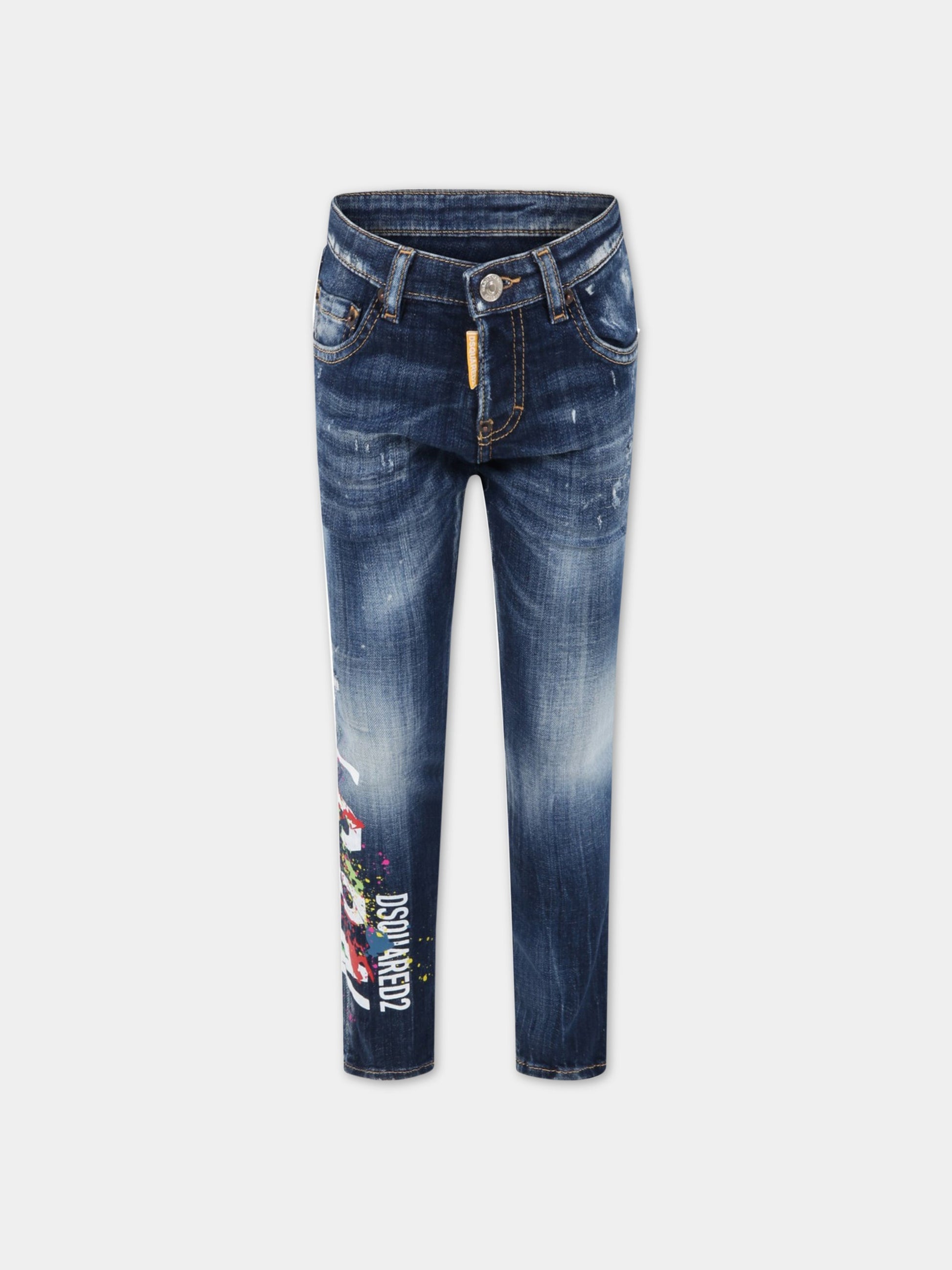 Jeans blu per bambino,Dsquared2,DQ0236 D0A1G DQ01