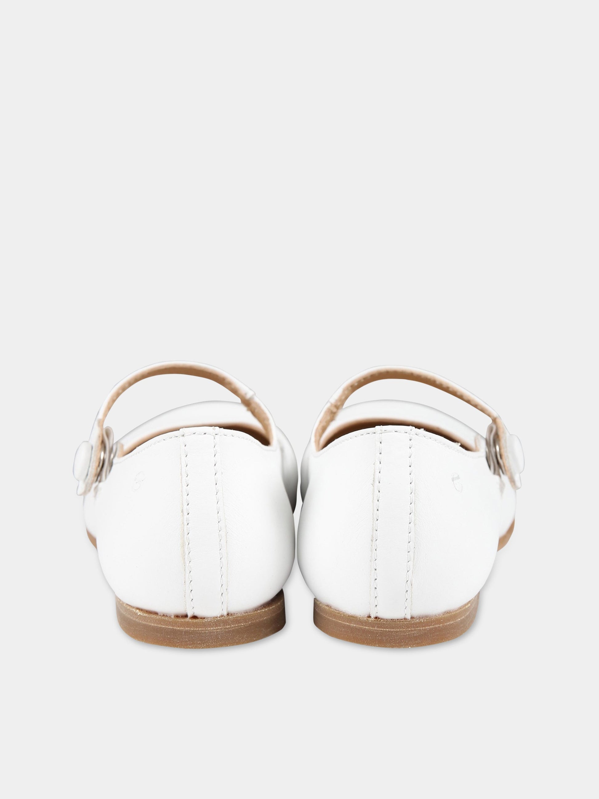 Ballerine bianche per bambina,Gallucci Kids,T00101AM111100