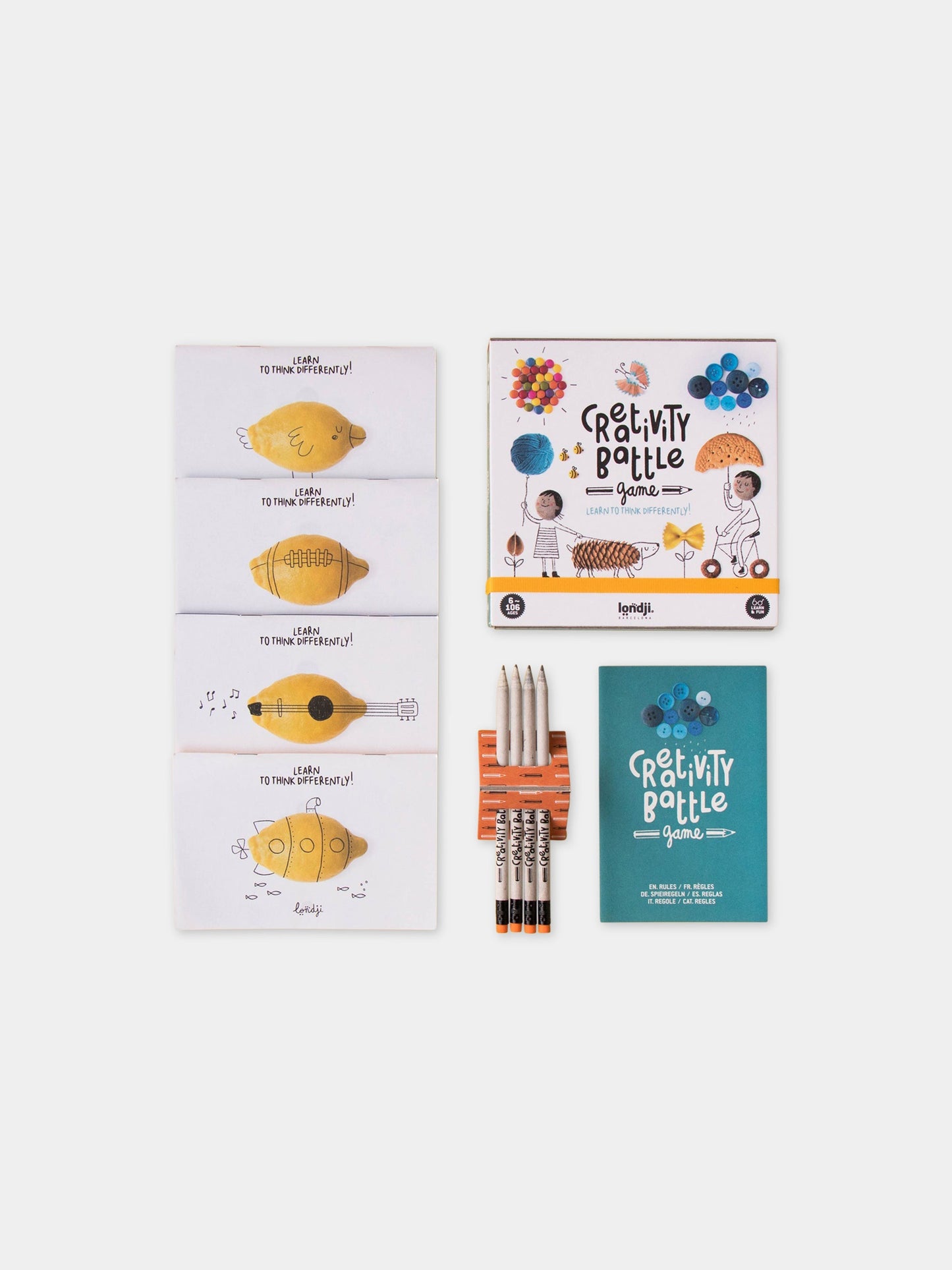 Gioco scoietà per bambini con matite e disegni,Londji,LF002U