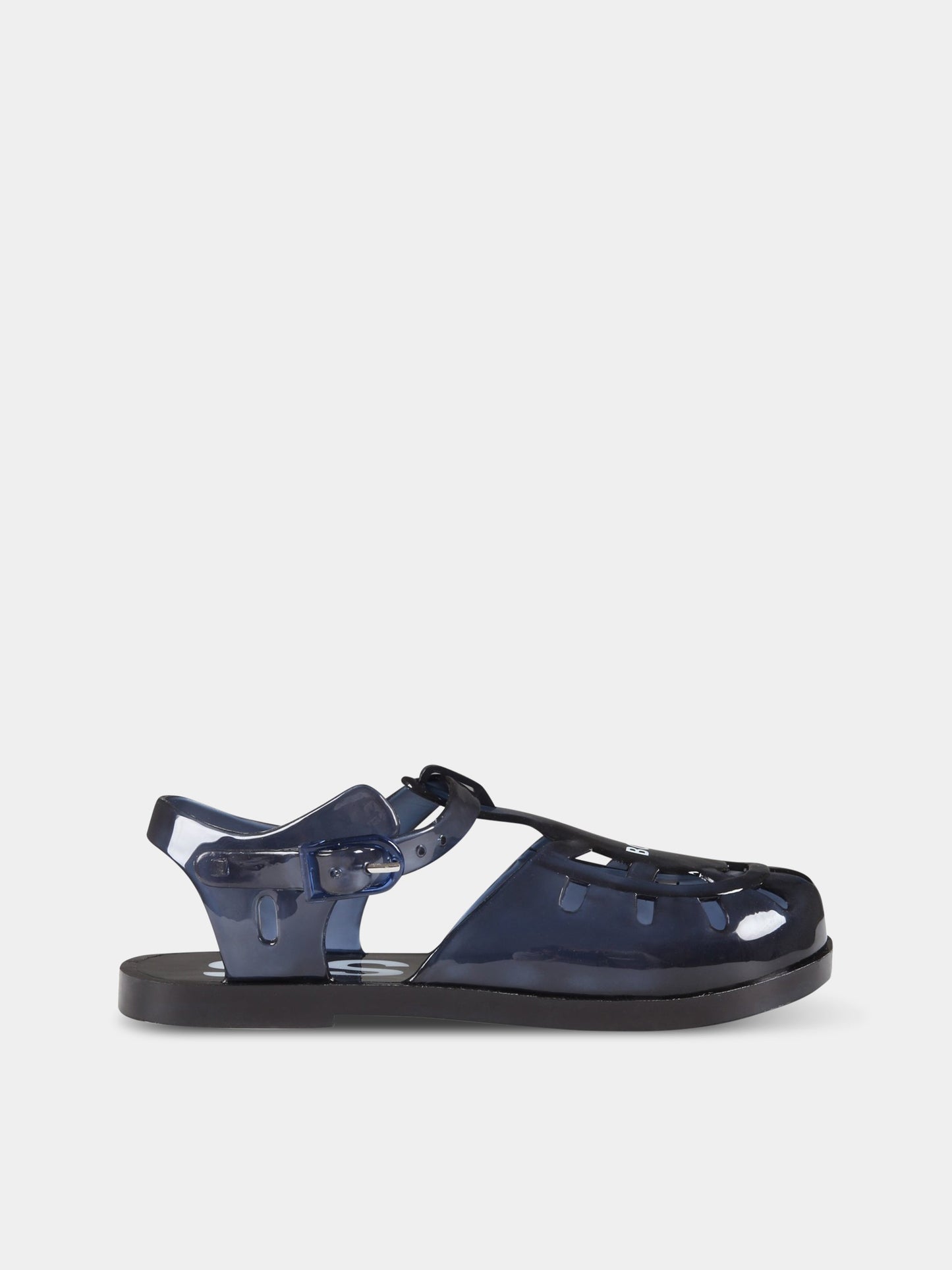 Sandali blu per bambino con logo,Hugo Boss,J09170 849