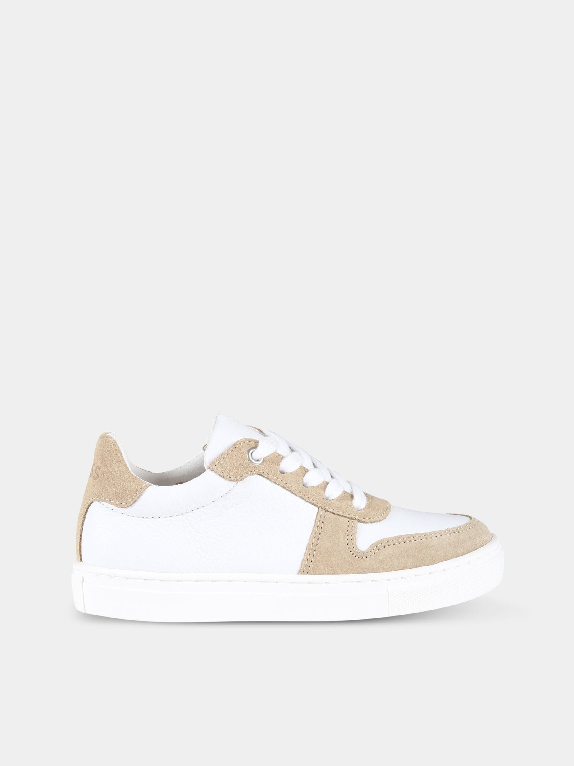 Sneakers bianche per bambino con logo,Hugo Boss,J29285 10B