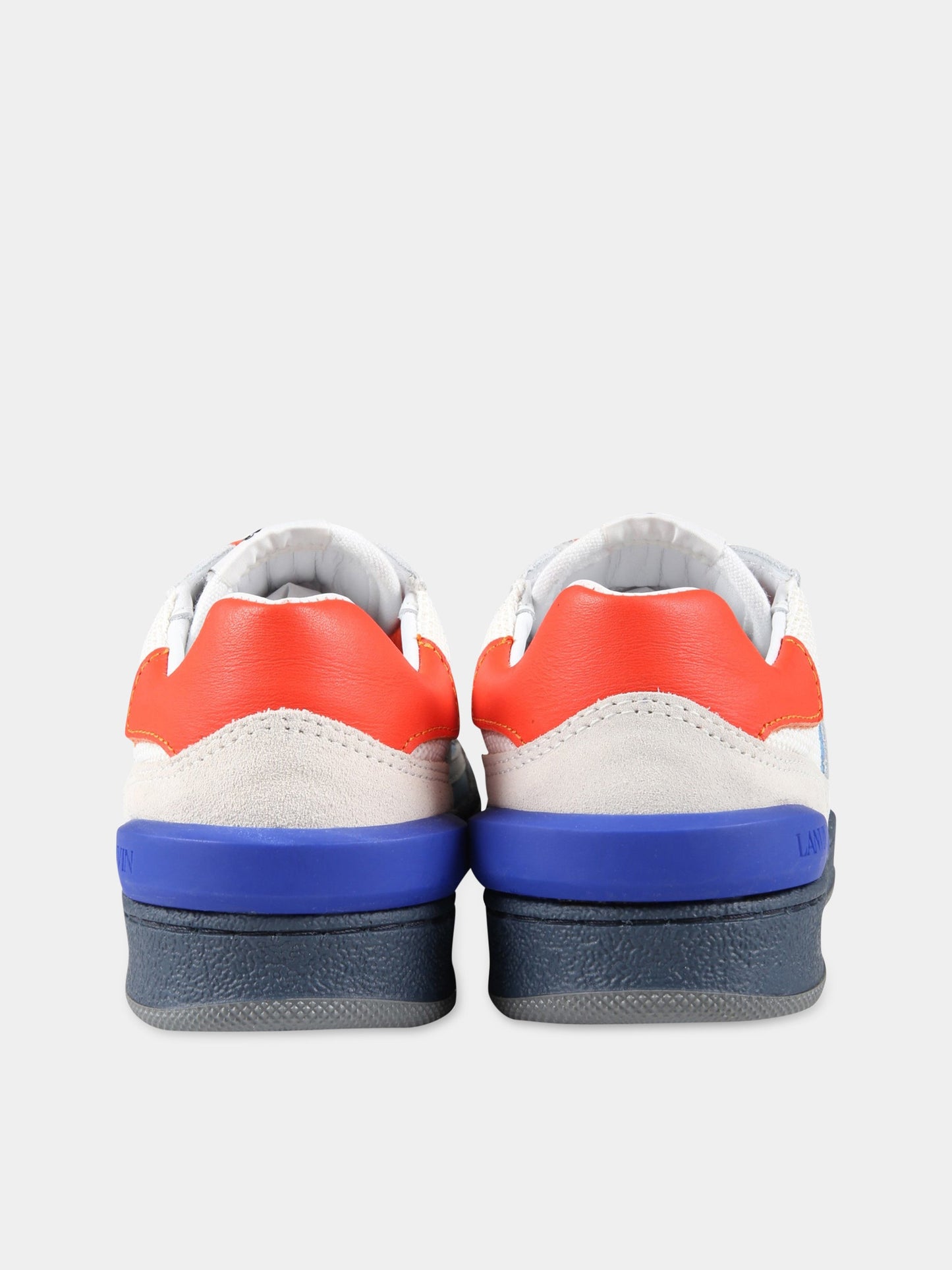 Sneakers bianche per bambino con logo,Lanvin Petite,N29018 78J