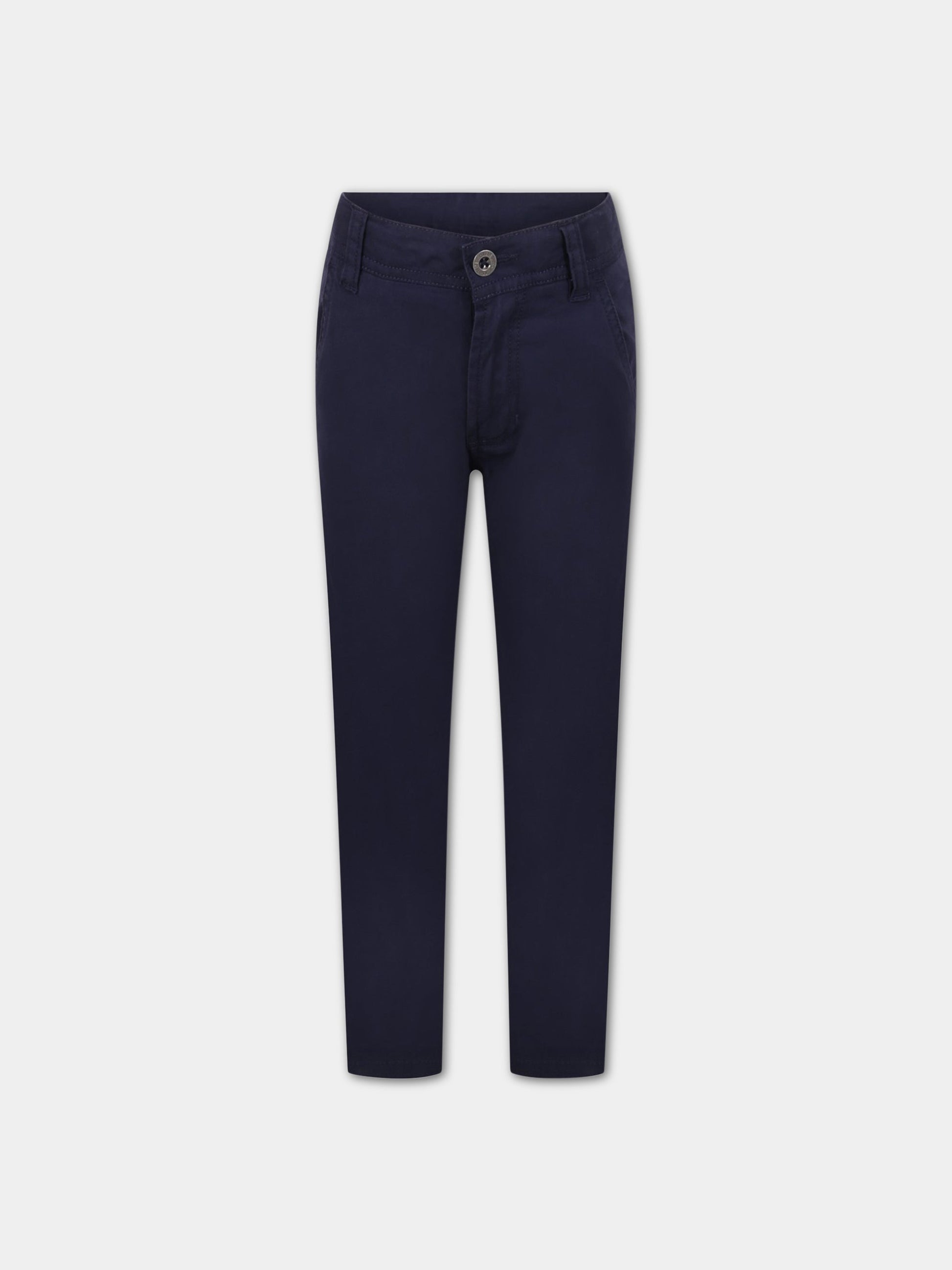 Pantaloni blu per bambino con patch logato,Timberland,T24B88 84T