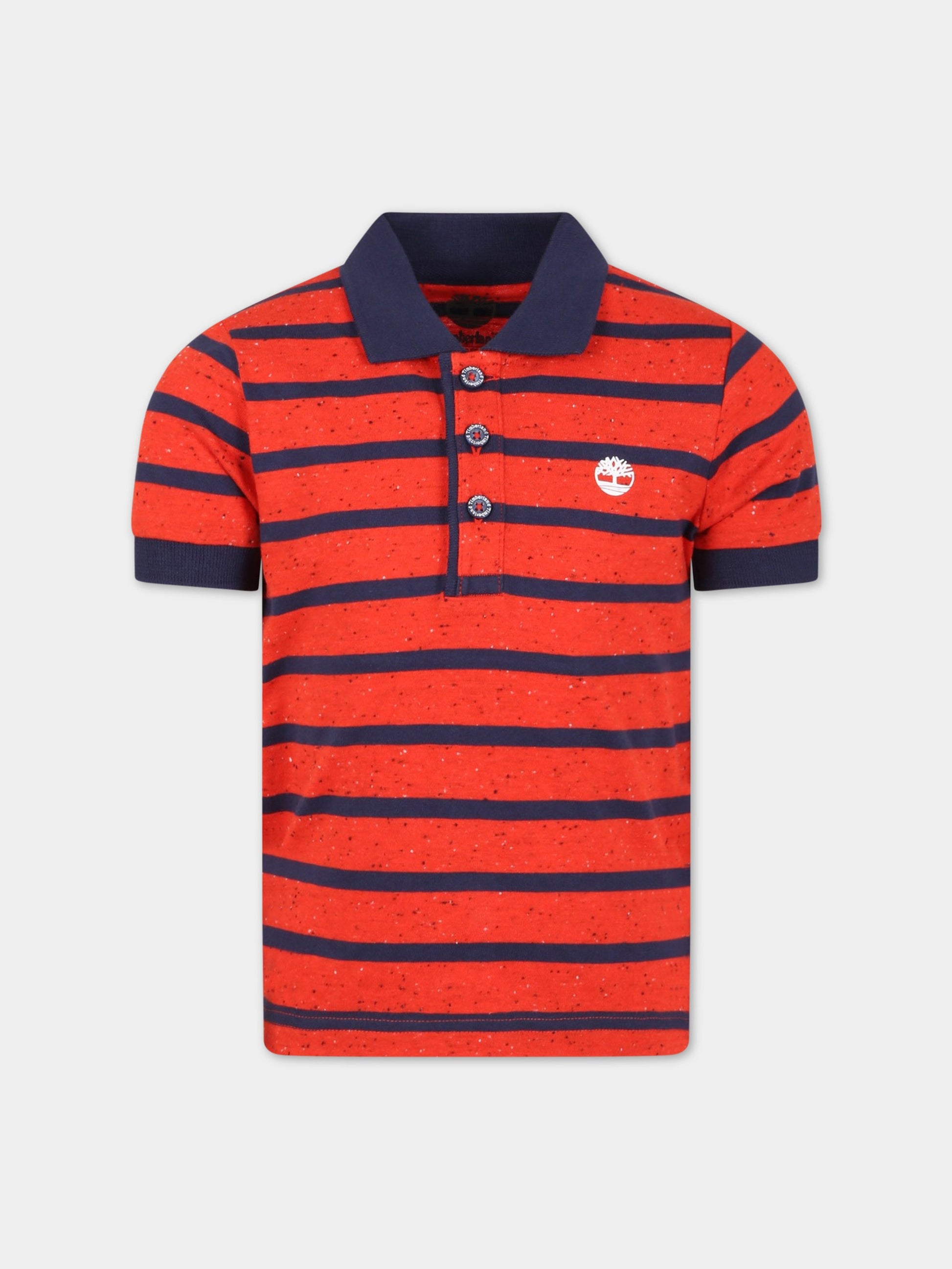 Polo multicolor per bambino con logo,Timberland,T25T02 992