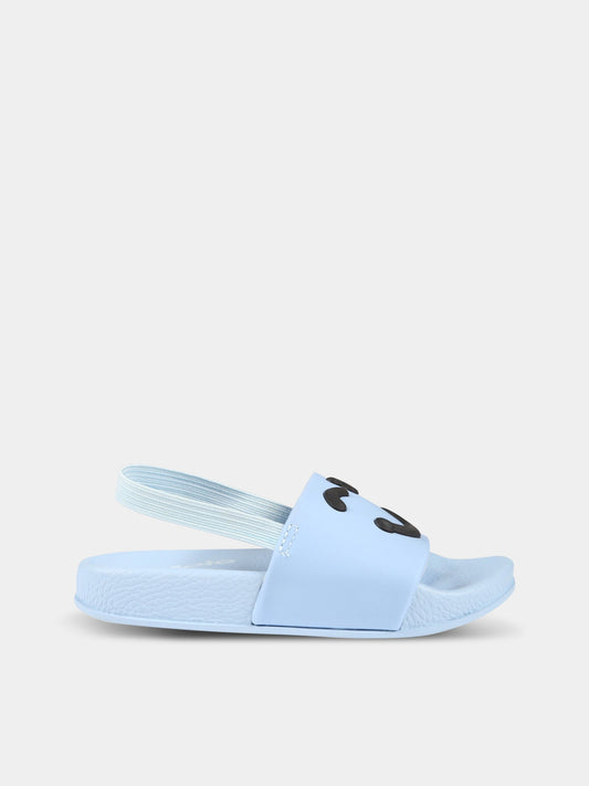 Sandali celesti per bambini con smile,Molo,7S23U202 8670-B