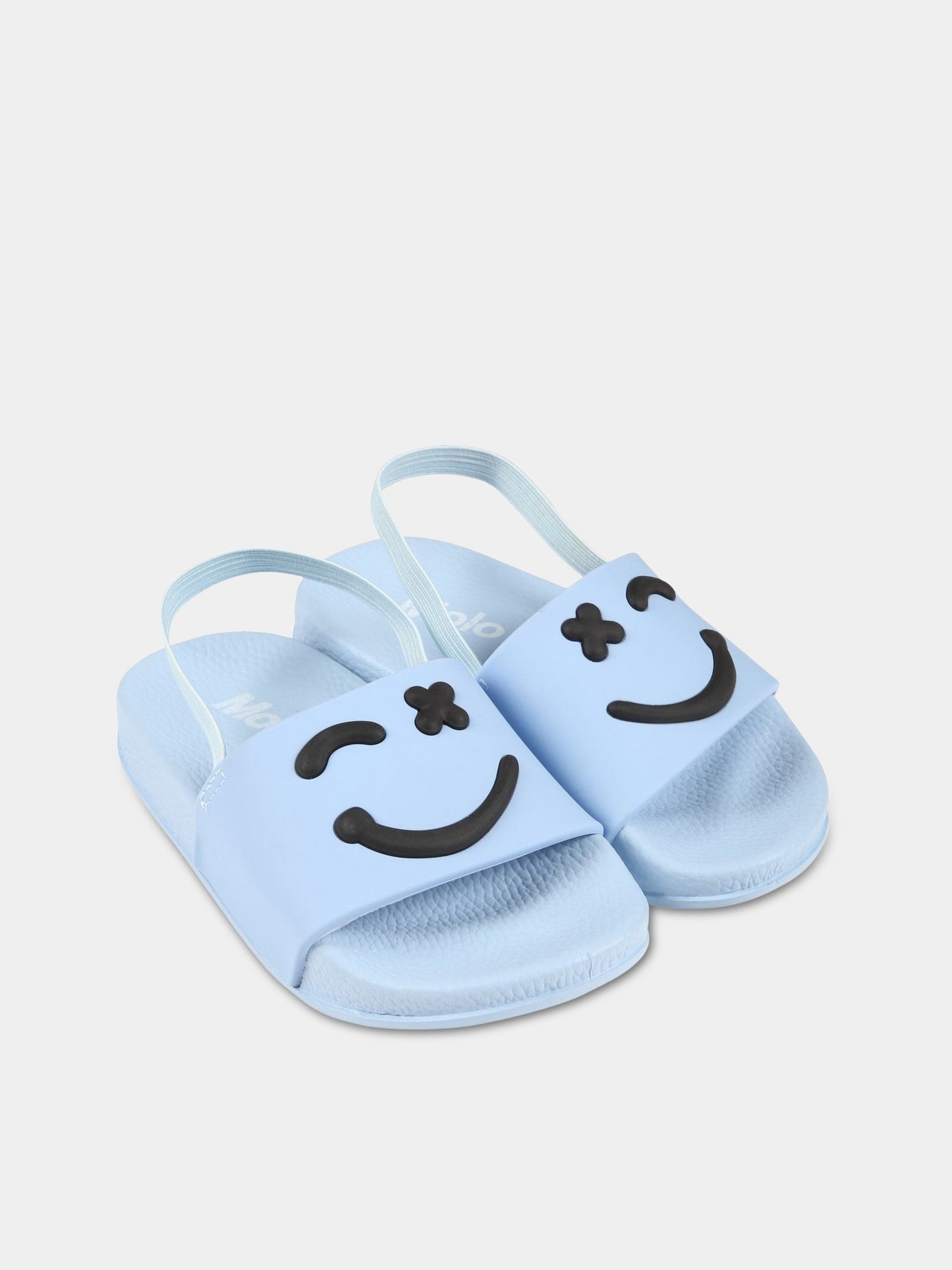 Sandali celesti per bambini con smile,Molo,7S23U202 8670-B