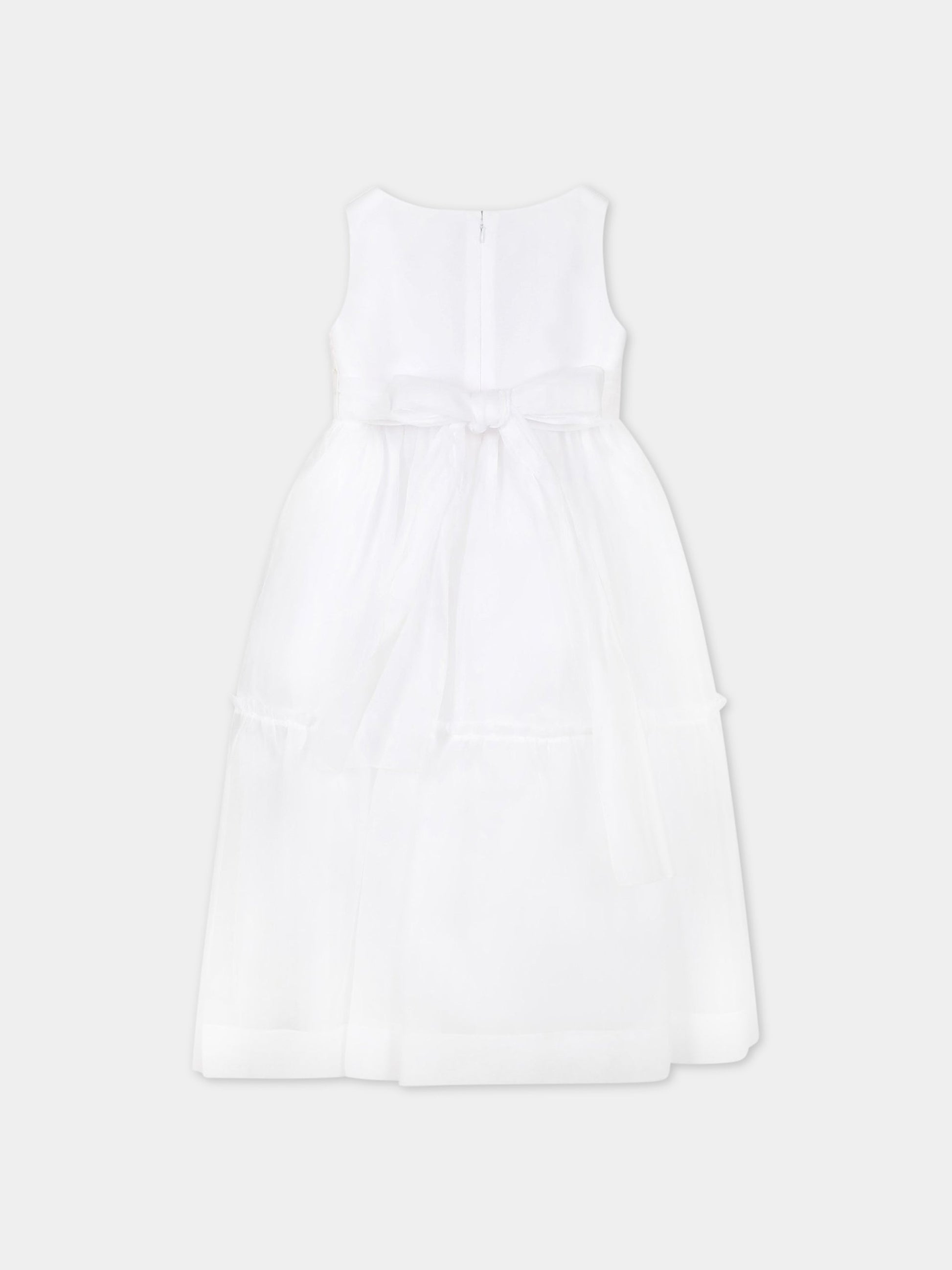 Vestito bianco per bambina con rose,Raffaella,ABISTIIMPGALRO1