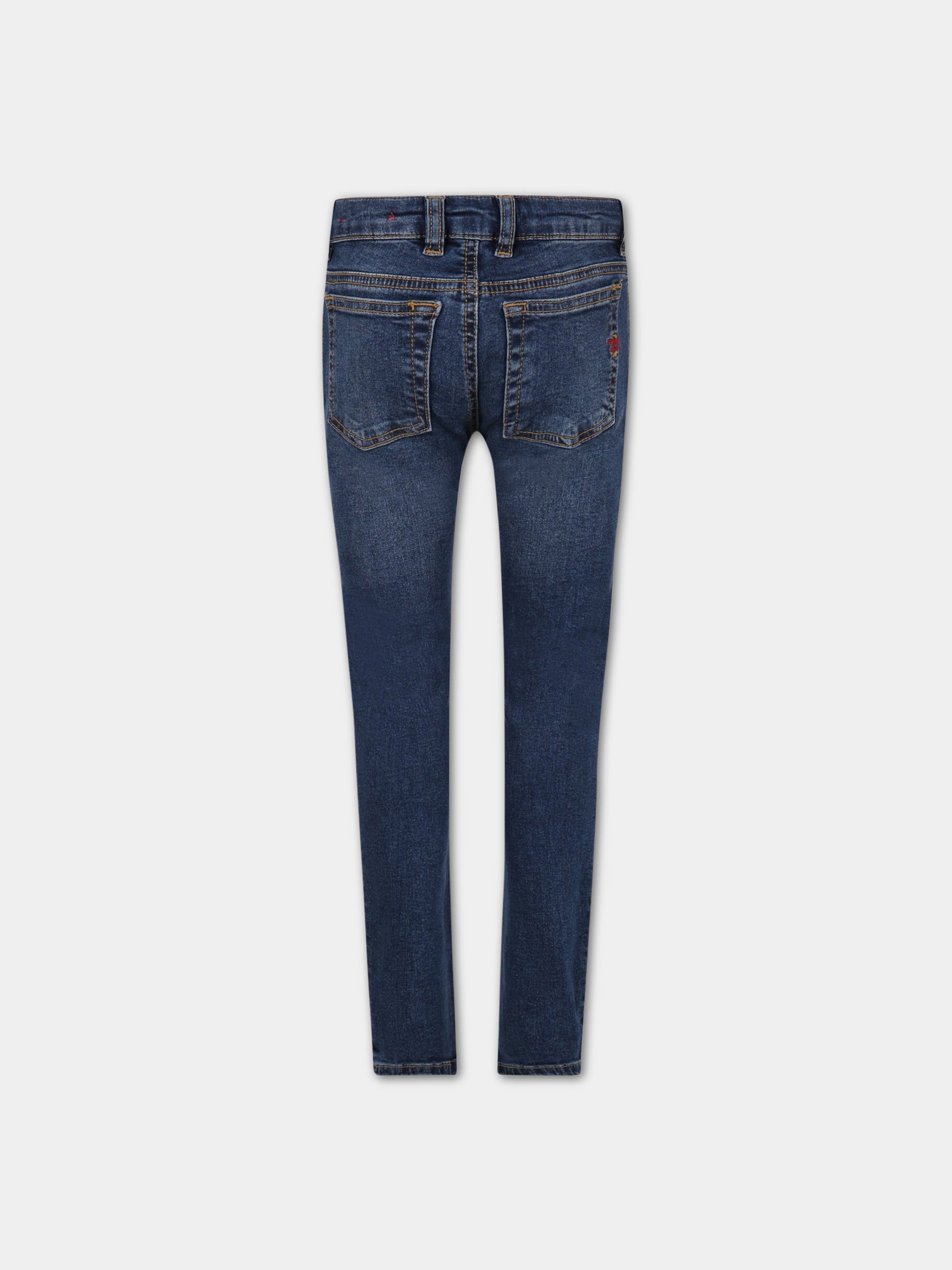Jeans blu per bambino con logo,Diesel,J00807 KXBD1 K01