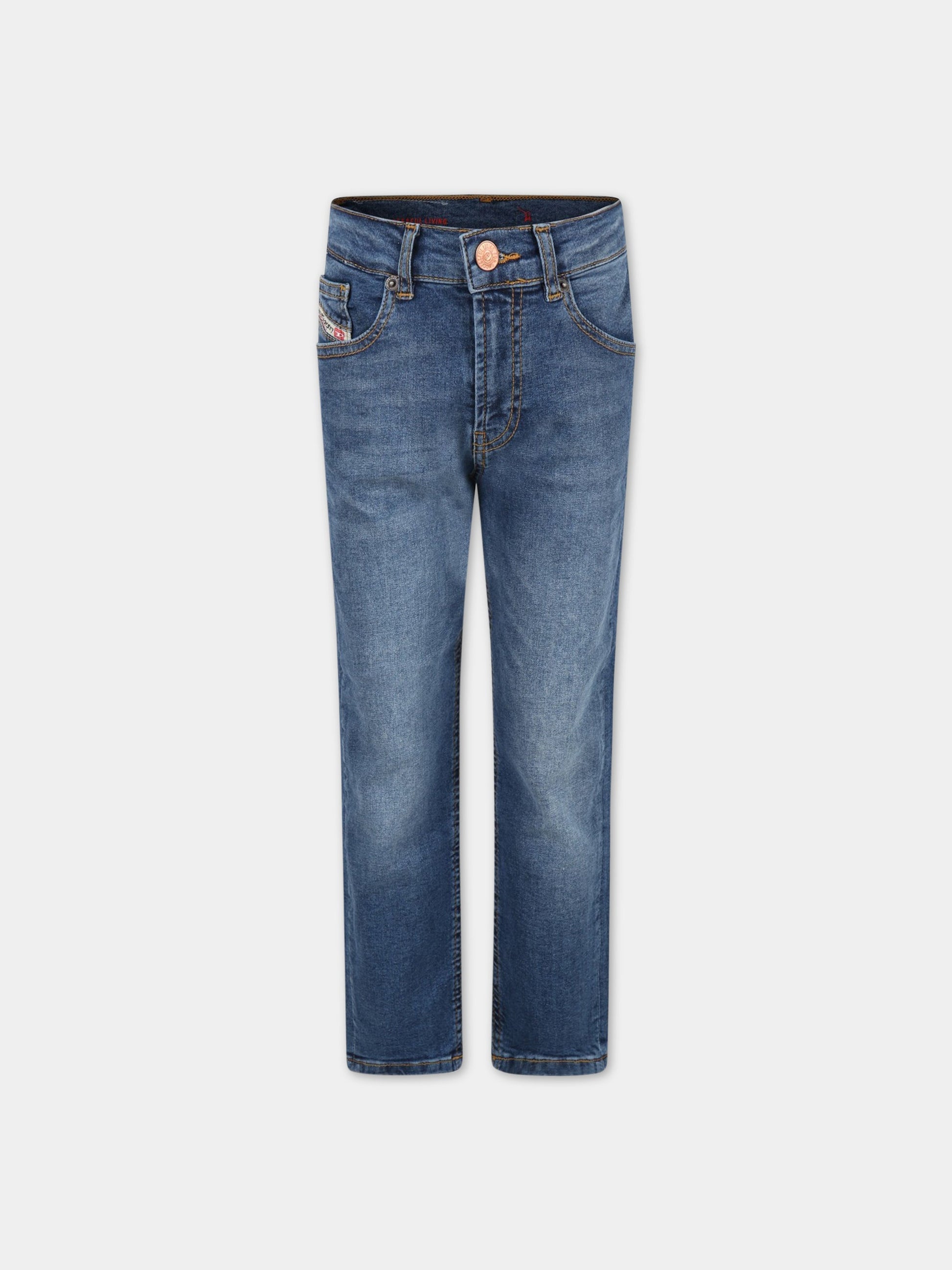 Jeans blu per bambino con logo,Diesel,J00981 KXBD2 K01