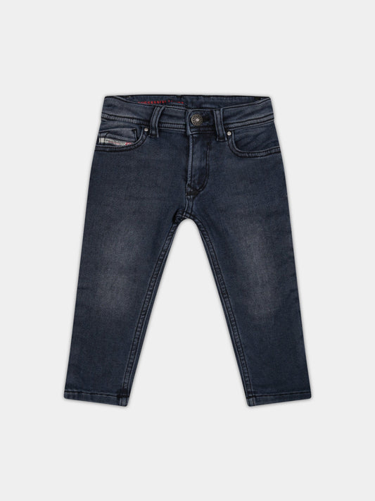 Jeans blu per bambino con logo,Diesel,K00309 KXBC2 K01