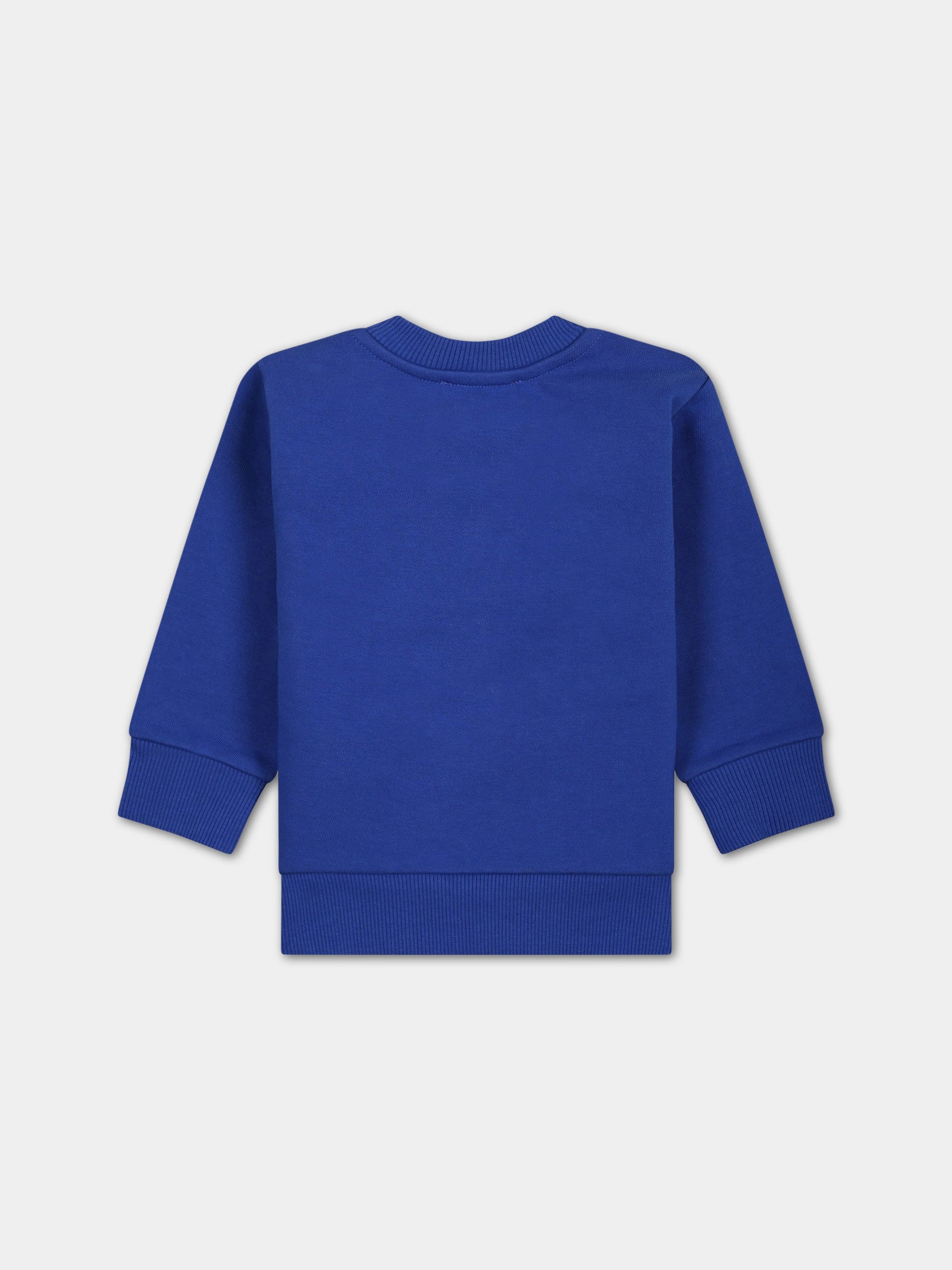 Felpa blu per neonato con logo,Diesel,K00266 0IAJH K89G