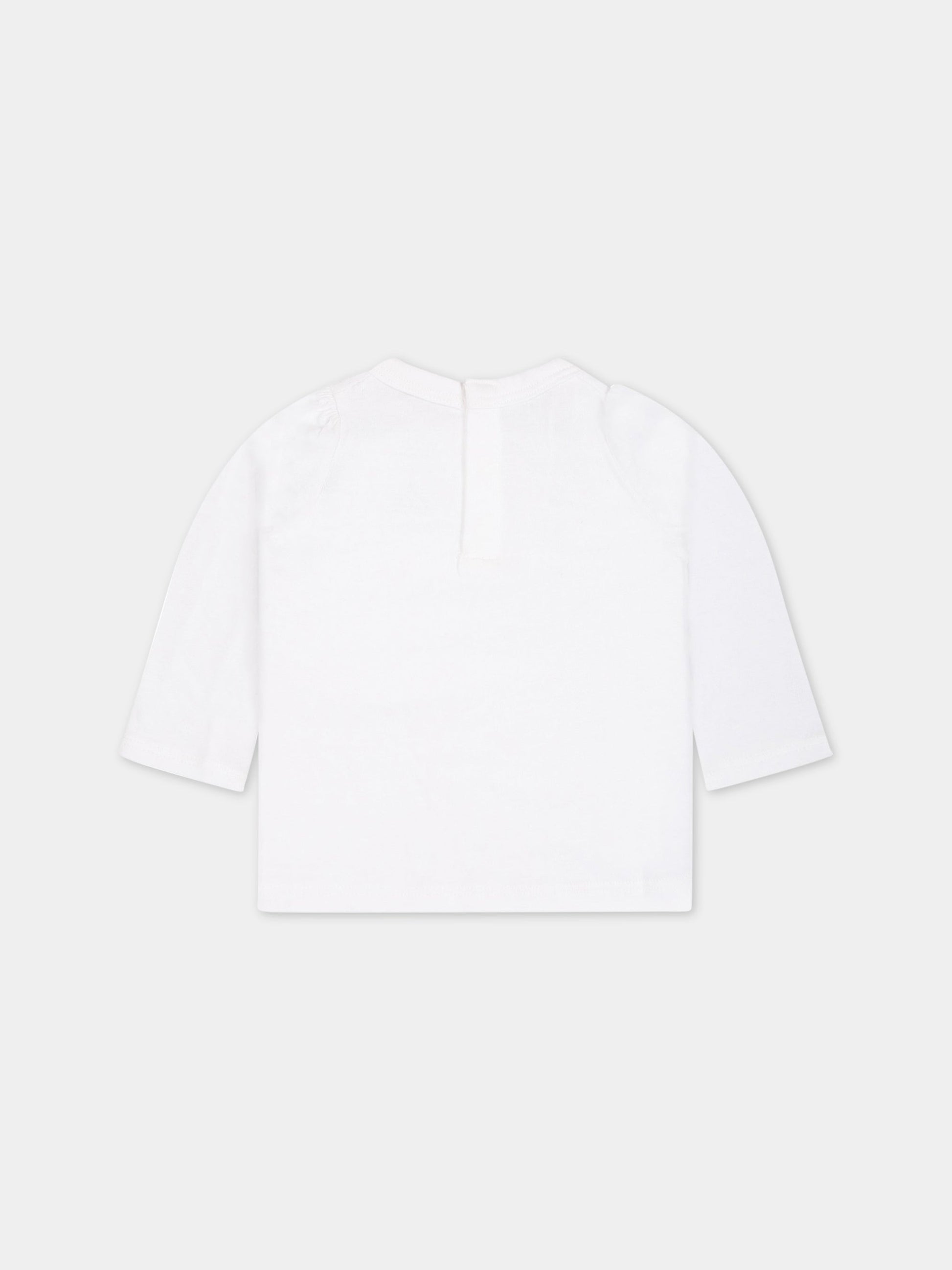 T-shirt bianca per neonata con stampa e logo,Levi's Kids,1EG590 001