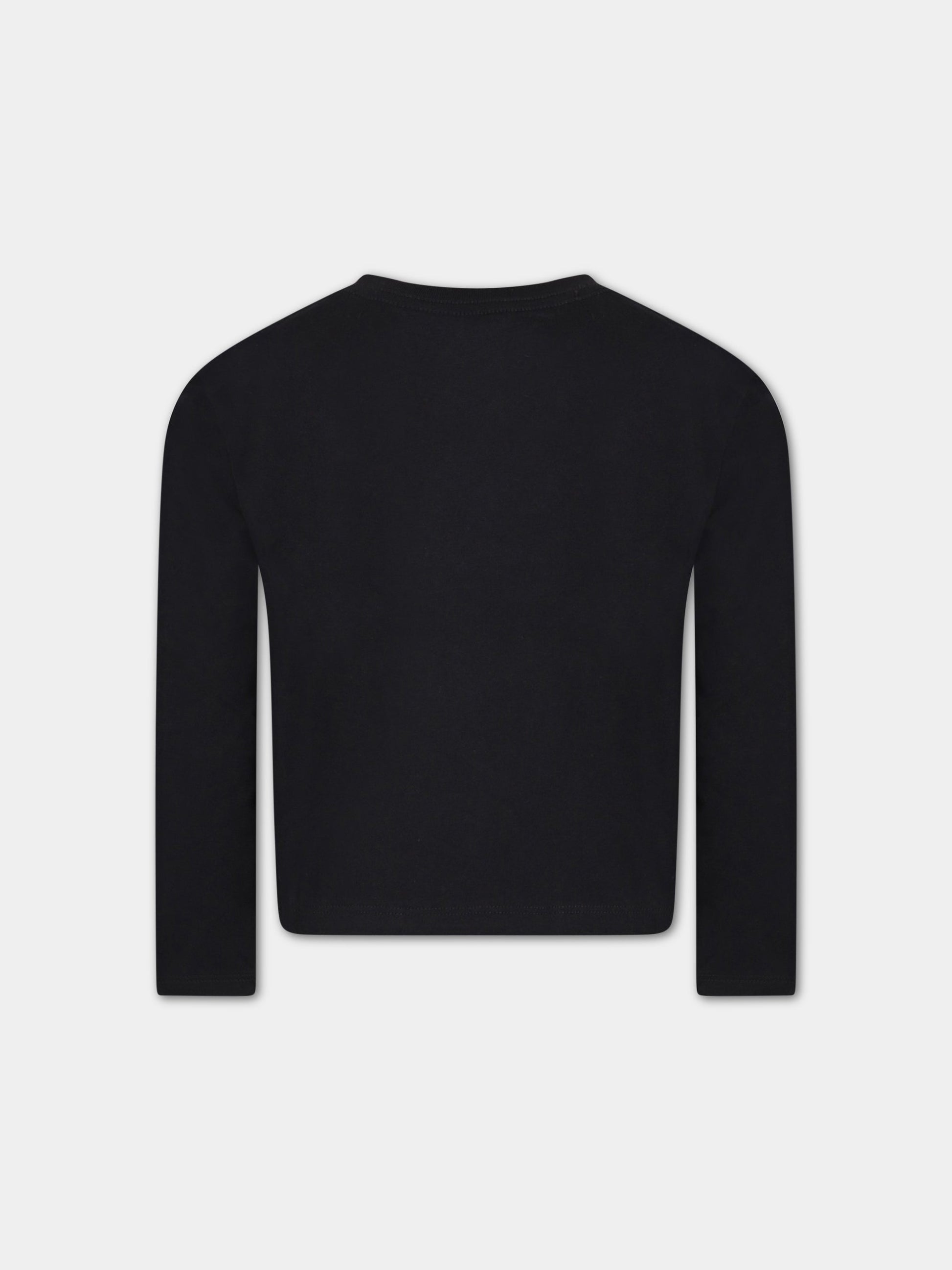 T-shirt nera per bambino con logo,Levi's Kids,4EG315 023