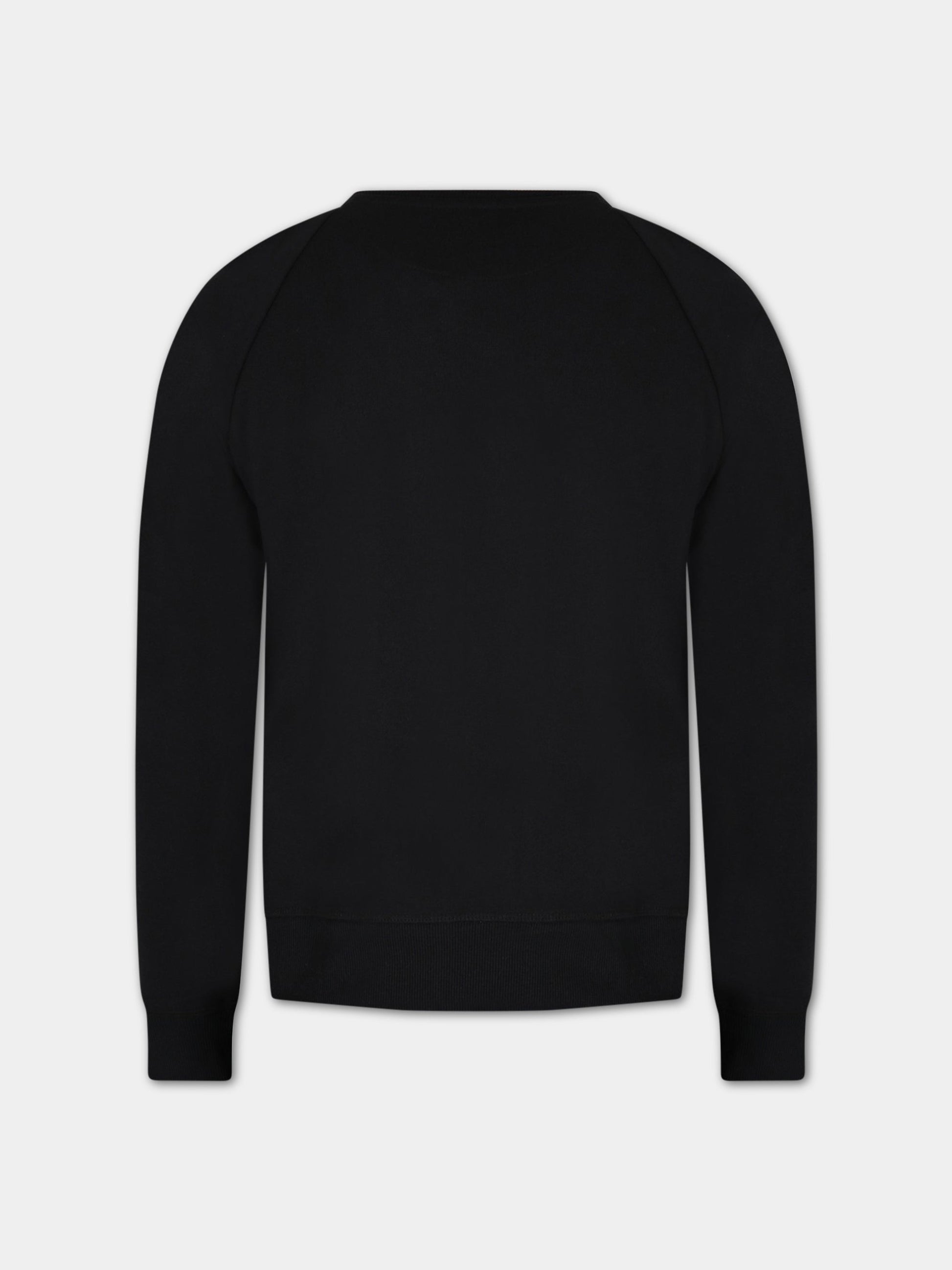 Felpa nera per bambina con logo,Levi's Kids,4EF955 023