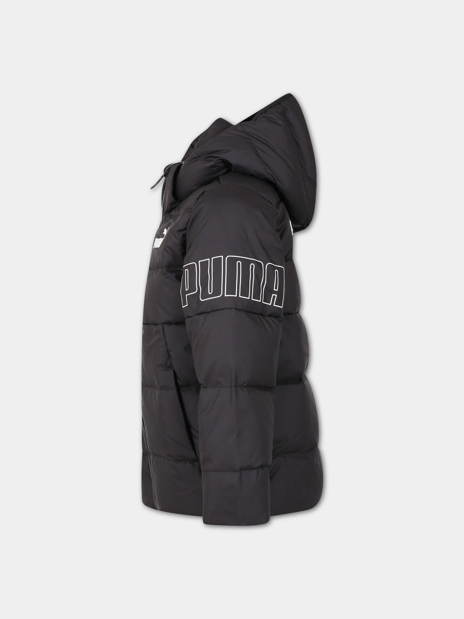 Piumino nero per bambino con logo,Puma,849976 01