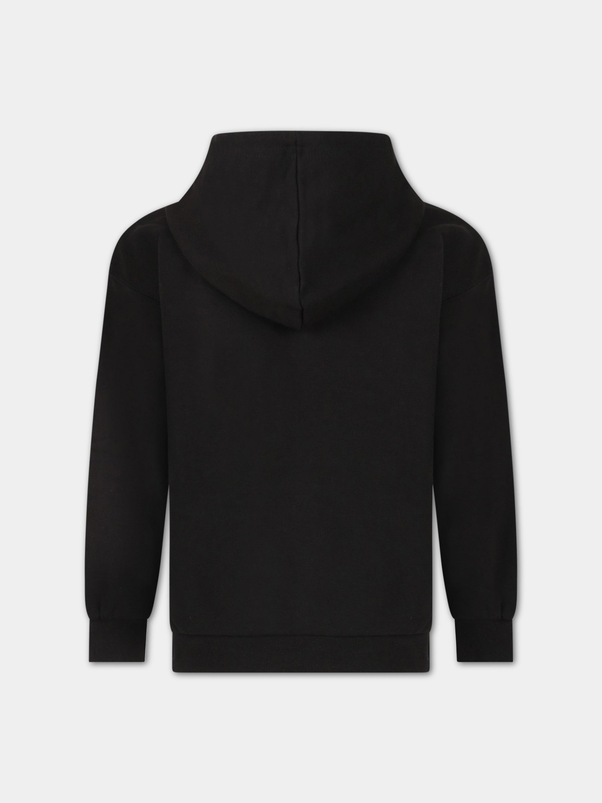 Felpa nera per bambino con logo,Puma,670123 01