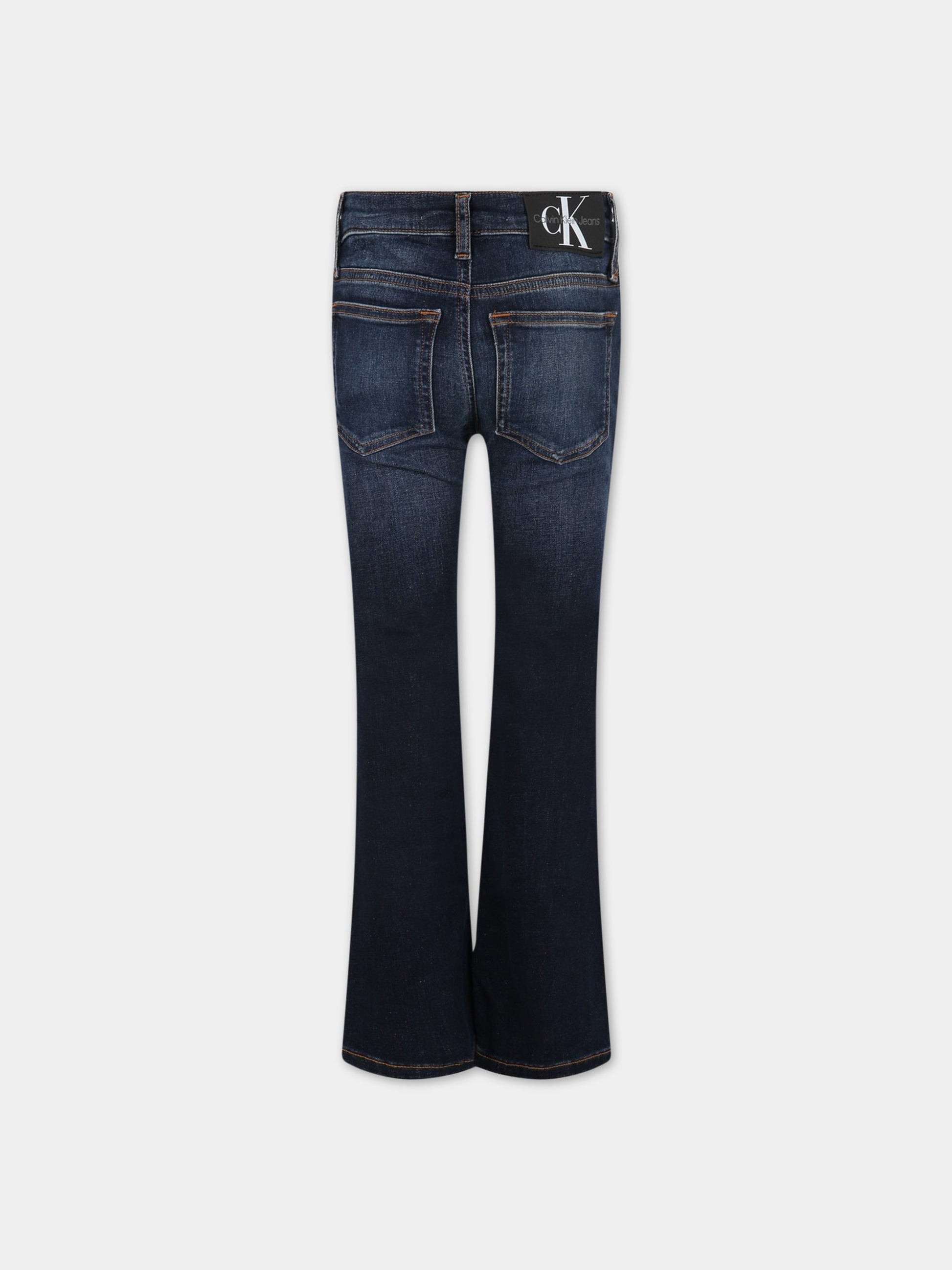 Jeans celesti per bambina,Calvin Klein Kids,IG0IG01686 1BJ