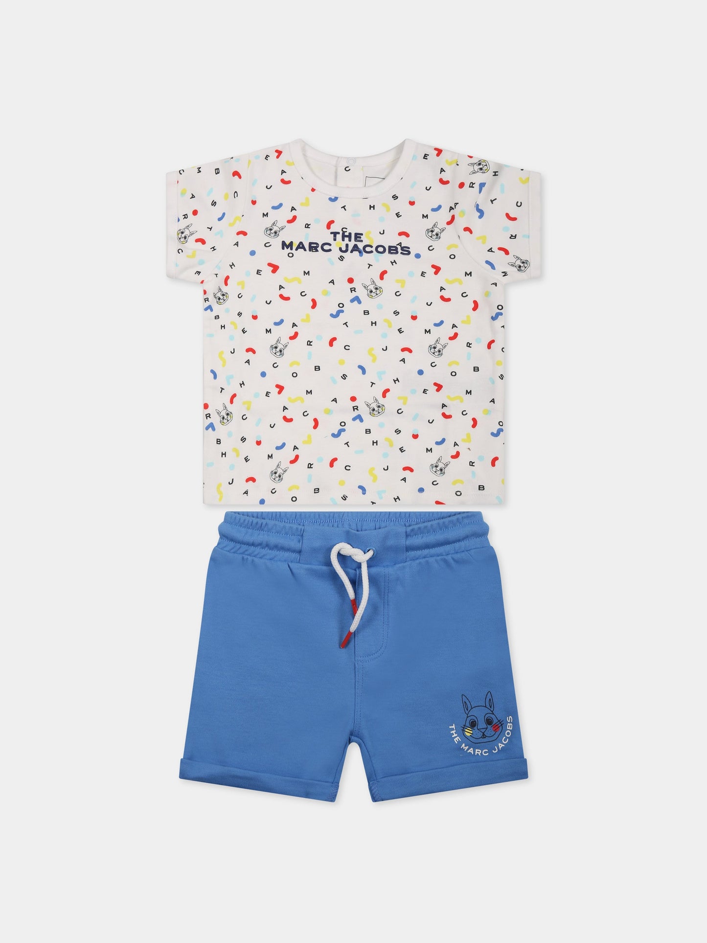 Completo multicolor per neonato con logo e stampa,Little Marc Jacobs,W98147 N48