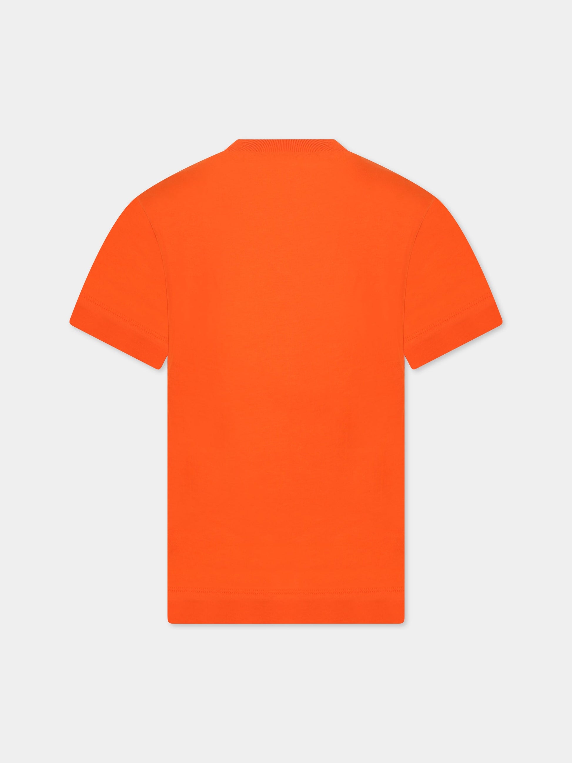 T-shirt arancione per bambini con logo,Marni Kids,M002MV M00HZ 0M424