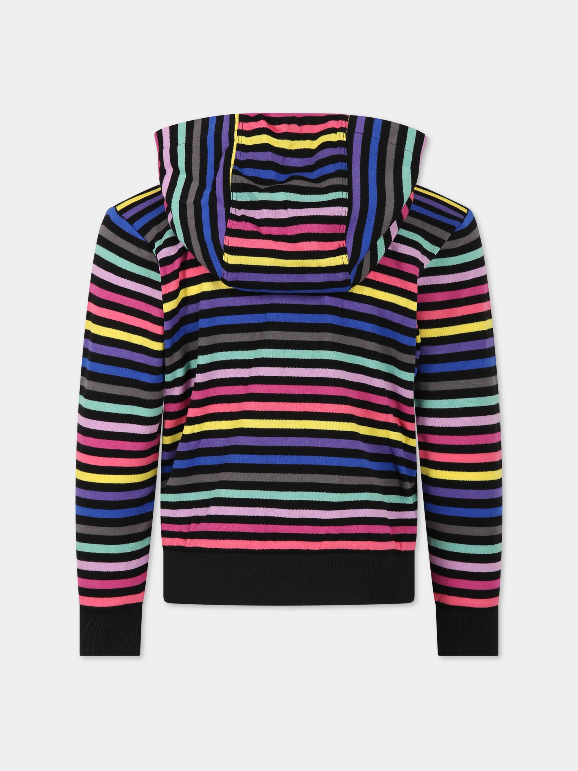 Felpa multicolor per bambina con logo,Sonia Rykiel Paris,A15020 Z41